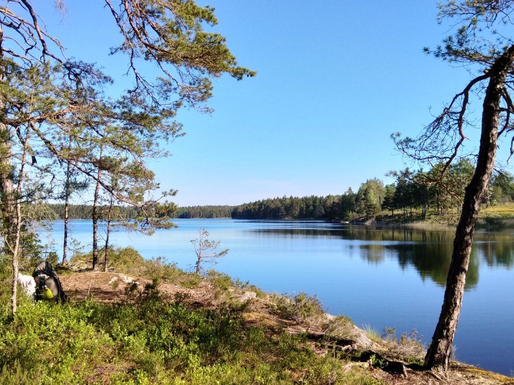 hike from Bråfalls såg to lake Björken